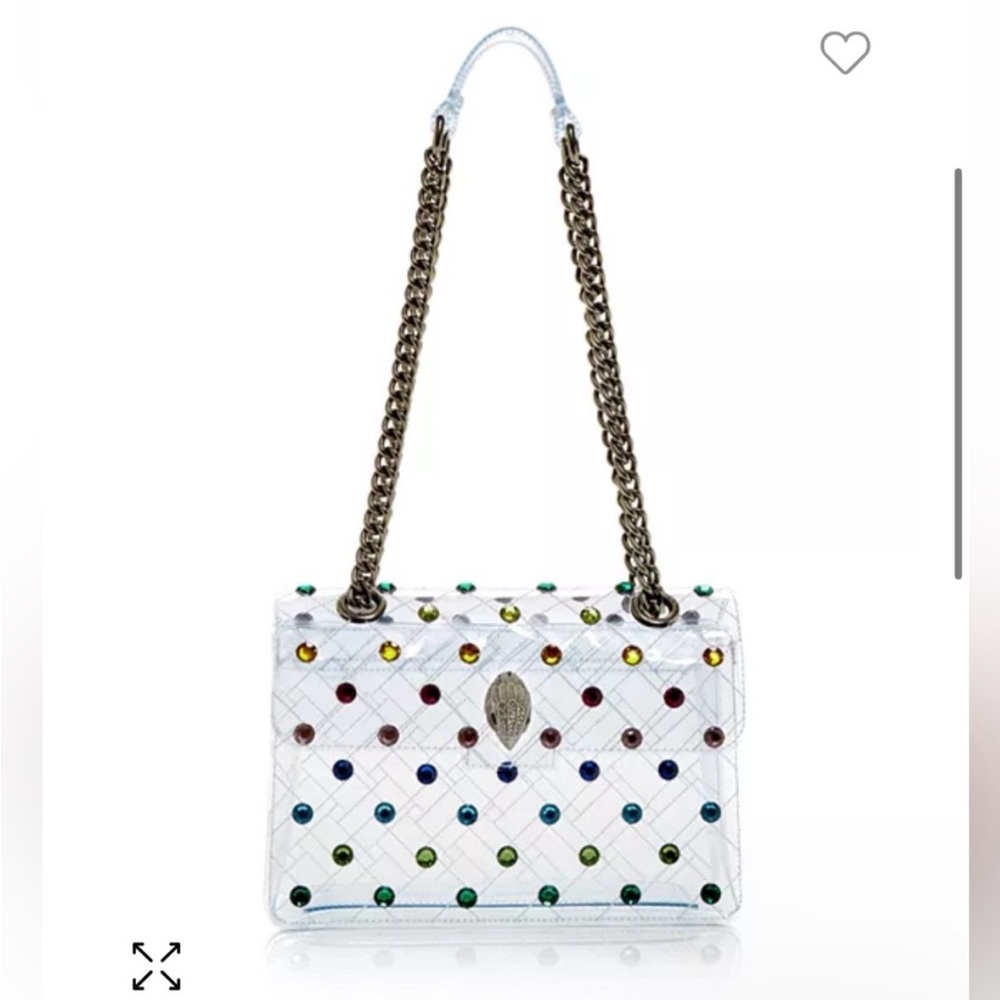 Kurt Geiger Transparent Rainbow Studded Kensington